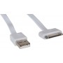 Sandberg Flat USB to 30-Pin Cable Λευκό 1m (440-89)