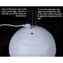 Συσκευή για Αρωματοθεραπεία AX-08 Moon Lamp Humidifier