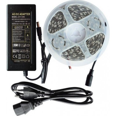 Ταινία LED Φυσικό Λευκό 5m με Τροφοδοτικό SMD5050 12V Spot LightΚωδικός: 5173 