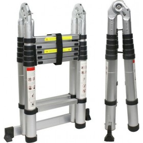 Τηλεσκοπική Σκάλα Αλουμινίου 10 Σκαλιών 3.2m 100.32 Τηλεσκοπική Σκάλα Αλουμινίου 10 Σκαλιών 3.2m 100.32