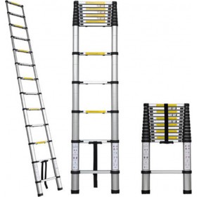 Τηλεσκοπική Σκάλα Αλουμινίου 13 Σκαλιών TL41 4.1m Τηλεσκοπική Σκάλα Αλουμινίου 13 Σκαλιών TL41 4.1m