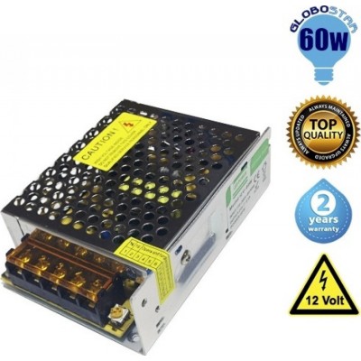 Τροφοδοτικό LED 12V 60W IP20 05830 GloboStar