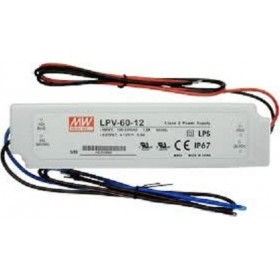 Τροφοδοτικό LED LPV-60-12 12V 60W IP67 01.125.0058 Mean Well Τροφοδοτικό LED LPV-60-12 12V 60W IP67 01.125.0058 Mean Well