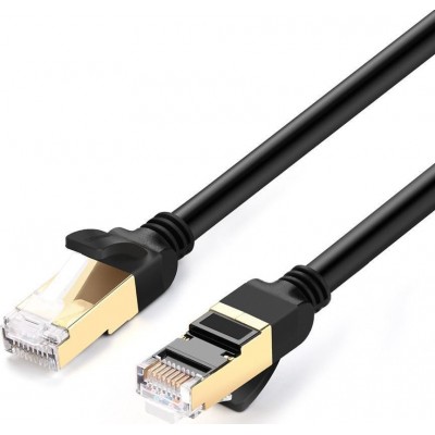 Ugreen NW107 F/FTP Cat.7 Καλώδιο Δικτύου Ethernet 10m ΜαύροΚωδικός: 11273 