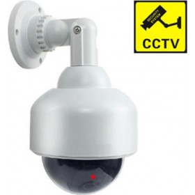 Ψεύτικη Κάμερα Παρακολούθησης Τύπου Dome Λευκή Flashing LED TH-1486 Ψεύτικη Κάμερα Παρακολούθησης Τύπου Dome Λευκή Flashing LED TH-1486