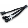 Ekwb 4-Pin pwm -3 x 4-Pin pwm Cable 0.10m Μαύρο (4-PIN)