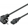 Goobay Schuko male - IEC C13 female Cable 5m Μαύρο (51320)