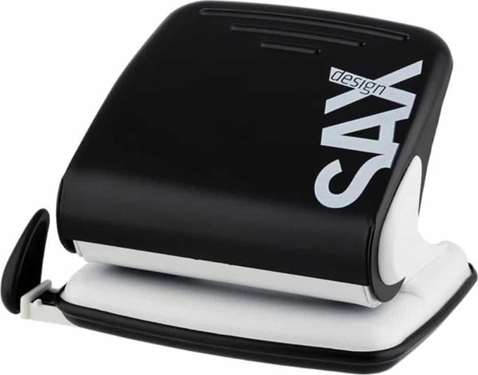 Sax Περφορατέρ SAX 418 2 Οπών με Οδηγό 25 Φύλλων Μαύρο