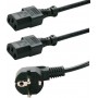 Powertech Schuko - 2x IEC C13 Cable 1.5m (CAB-P009)