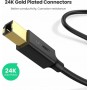 Ugreen USB 2.0 Cable USB-A male - USB-B male Μαύρο 3m (10351)