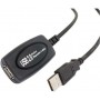 Powertech USB 2.0 Cable USB-A male - USB-A female 5m (CAB-U039)