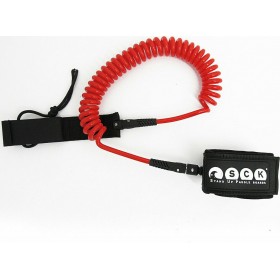 SCK Λουρί Αστραγάλου για Sup 10ft Σπιράλ Κόκκινο SCK Λουρί Αστραγάλου για Sup 10ft Σπιράλ Κόκκινο