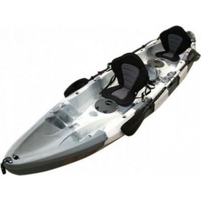 SCK Nereus RYM06-NR Πλαστικό Kayak Θαλάσσης 2 Ατόμων Λευκό/Γκρι