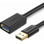 Ugreen USB 3.0 Cable USB-A male - USB-A female Μαύρο 1.5m (30126)