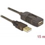 DeLock USB 2.0 Cable USB-A male - USB-A female 15m (82689)
