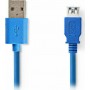 Nedis USB 3.0 Cable USB-A male - USB-A female 1m (CCGP61010BU10)