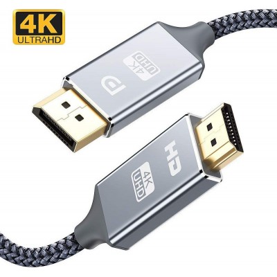 Powertech Cable DisplayPort male - HDMI male 5m (CAB-DP033)