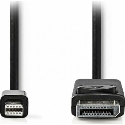 Nedis Cable mini DisplayPort male - DisplayPort male 2m Μαύρο (CCGT37400BK20)