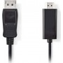 Nedis Cable DisplayPort male - HDMI male 1m (CCGP37100BK10)
