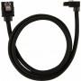 Corsair Premium Sleeved 7-Pin SATA III - 7-Pin SATA III Angle (90°) Cable 0.6m Μαύρο (CC-8900282)