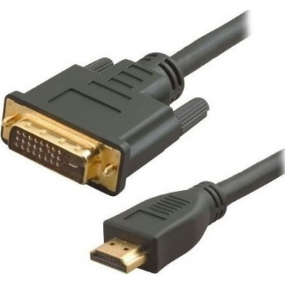 Powertech Cable DVI-D male - HDMI male 10m (CAB-H046)