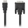 Nedis Cable DVI-D male - HDMI male 5m (CCGP34800BK50)