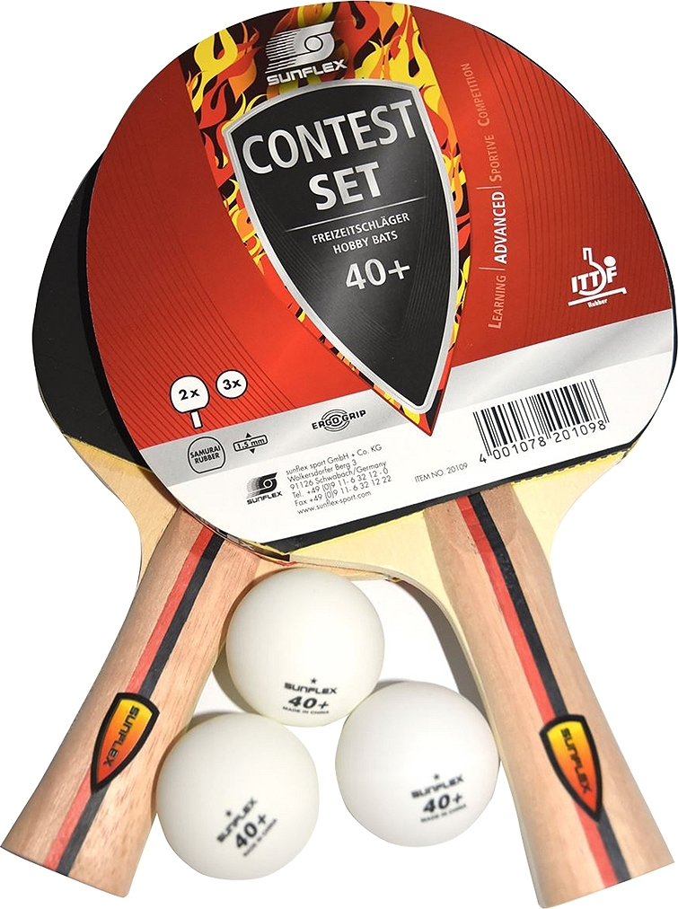 Sunflex Contest 97231 Σετ Ρακέτες Ping Pong για Προχωρημένους Sunflex Contest 97231 Σετ Ρακέτες Ping Pong για Προχωρημένους