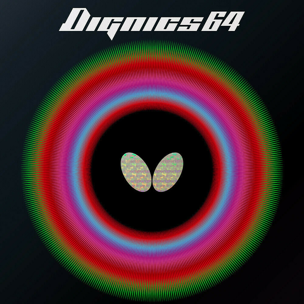 Λάστιχο Πινγκ-Πονγκ Butterfly Dignics 64 Black 1.9