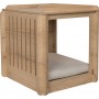 Luxury Dog House Σπιτάκι Σκύλου Ξύλινο Naxos Καφέ/Λευκό 60x56x58cm