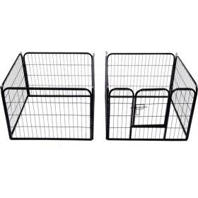 Pawhut Μεταλλικό Κλουβί - Πάρκο Εκπαίδευσης Κατοικίδιου 80x60 εκ.