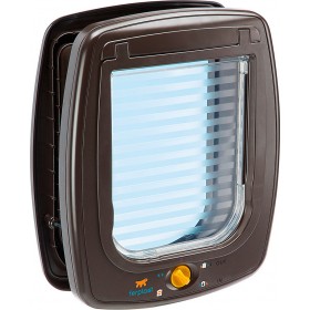 Ferplast Swing 9 Πορτάκι για Κατοικίδια Πλαστικό Καφέ 26.5x16.2x31.5εκ.