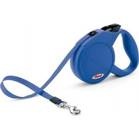 Flexi Πτυσσόμενο Λουρί/Οδηγός Σκύλου Ιμάντας New Classic M Tape 5m έως 25kg (Μπλε)