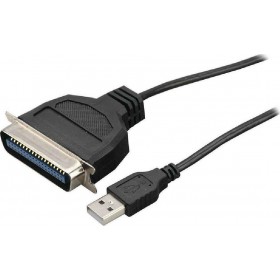 Powertech Καλώδιο USB 2.0 σε Parallel 36-pin male 1.5m