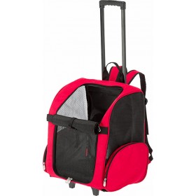 Ferplast Τρόλεϊ Σακίδιο Πλάτης Μεταφοράς Σκύλου Small Κόκκινο 32x28x51cm