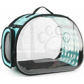 Τσάντα Μεταφοράς Σκύλου &amp Γάτας Διάφανη 42x26x33cm