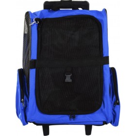 Pawhut Τρόλεϊ Σακίδιο Πλάτης Μεταφοράς Σκύλου Κατοικίδιων Μπλε 36x30x49cm