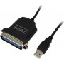 LogiLink Καλώδιο USB 2.0 σε Parallel 36-pin male 1.5m