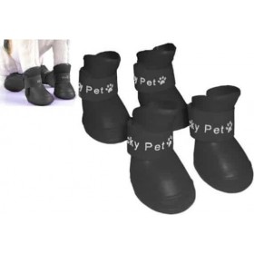 Αδιάβροχα Παπούτσια Σκύλου Small Μαύρο 4x3εκ. Αδιάβροχα Παπούτσια Σκύλου Small Μαύρο 4x3εκ.