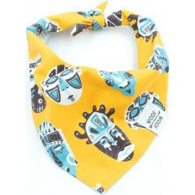 Woof Woof African Masks Μπαντάνα για Σκύλους Large 42-54cm Woof Woof African Masks Μπαντάνα για Σκύλους Large 42-54cm