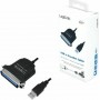 LogiLink Καλώδιο USB 2.0 σε Parallel 36-pin male 1.5m