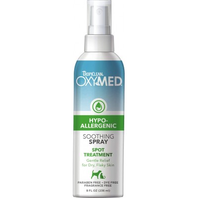 Tropiclean Oxymed Medicated Hypo - Allergenic Soothing Spray 236ml