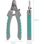 Navaris Professional Dog Nail Clippers Νυχοκόπτης Grey / Light Blue