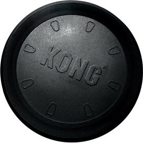 Kong Flyer Παιχνίδι Σκύλου Frisbee Μασητικό Από Λάστιχο Large Μαύρο