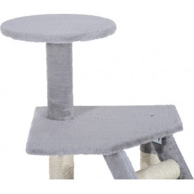 Pawhut Δέντρο Γάτας - Ονυχοδρόμιο Γκρι 55x40x125cm