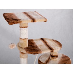 Pethaus DR 209 Δέντρο Ονυχοδρόμιο Γάτας 3 Επιπέδων με 1 Κρυψώνα & Παιχνίδι Ποντίκι Καφέ-Μπεζ 105cm Pethaus DR 209 Δέντρο Ονυχοδρόμιο Γάτας 3 Επιπέδων με 1 Κρυψώνα & Παιχνίδι Ποντίκι Καφέ-Μπεζ 105cm