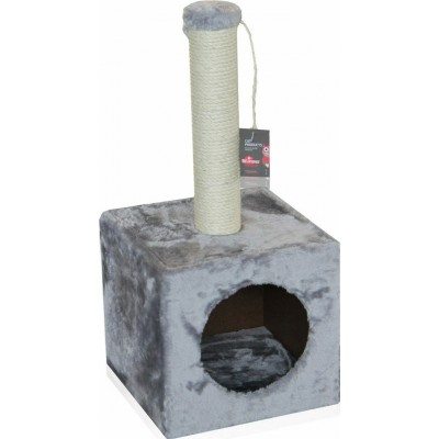 Pet Interest Cube Cat Tree Γκρι 31x31x67cm