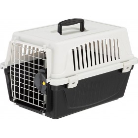 Ferplast Atlas Professional 10 48x32.5x29cm Κλουβί Μεταφοράς Γάτας Μαύρο/Λευκό