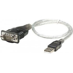 Manhattan Καλώδιο USB-A σε RS232 9-pin male 0.45m Manhattan Καλώδιο USB-A σε RS232 9-pin male 0.45m