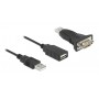DeLock Καλώδιο USB-A σε RS232 9-pin male 0.8m