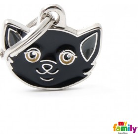 Ταυτότητα My Family Friends Γάτα Ευρωπαϊκή Κοντότριχη - Μαύρη